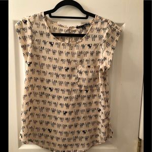 Size small top with cats!